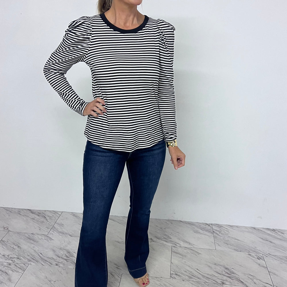 
                  
                    Avalon Stripe Puff Sleeve Top
                  
                