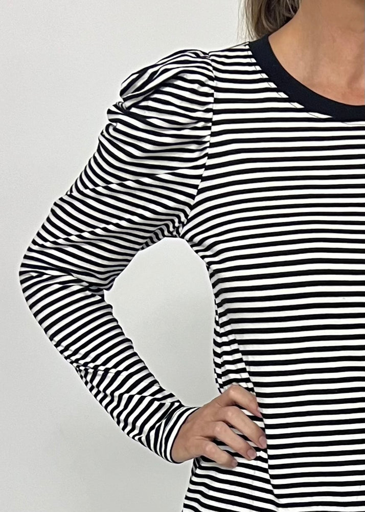 
                  
                    Avalon Stripe Puff Sleeve Top - FINAL SALE
                  
                