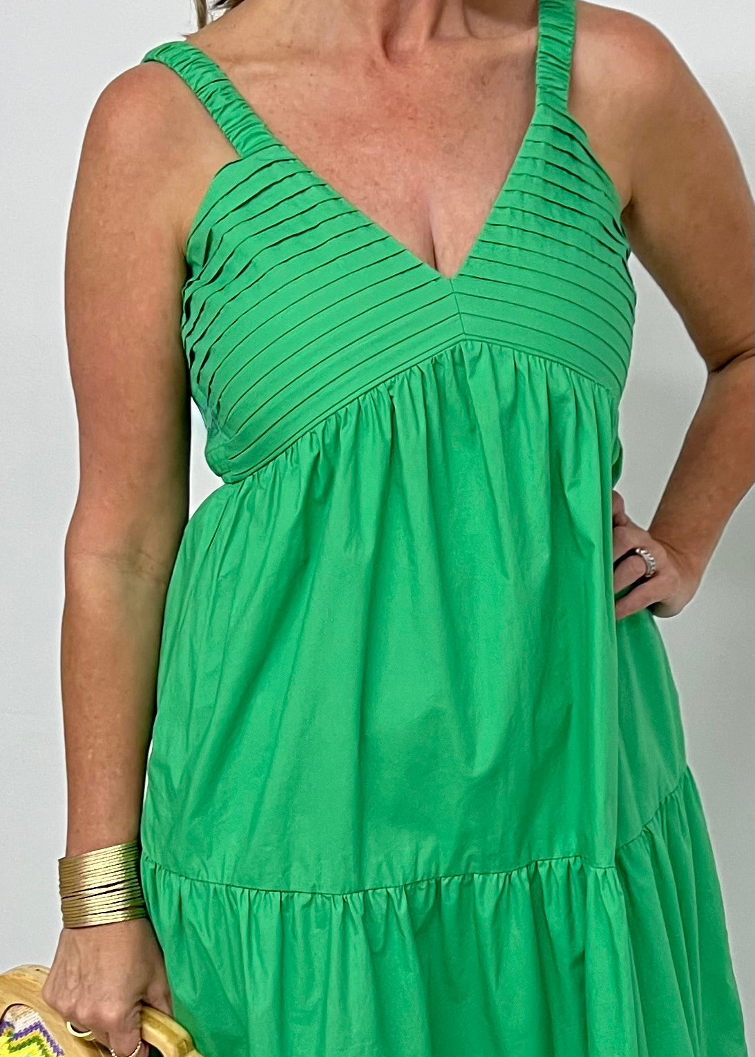 Newport Green Maxi Dress