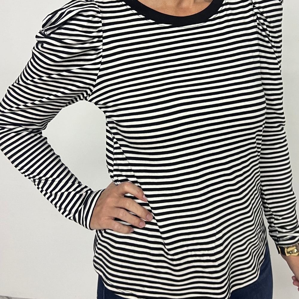 
                  
                    Avalon Stripe Puff Sleeve Top
                  
                