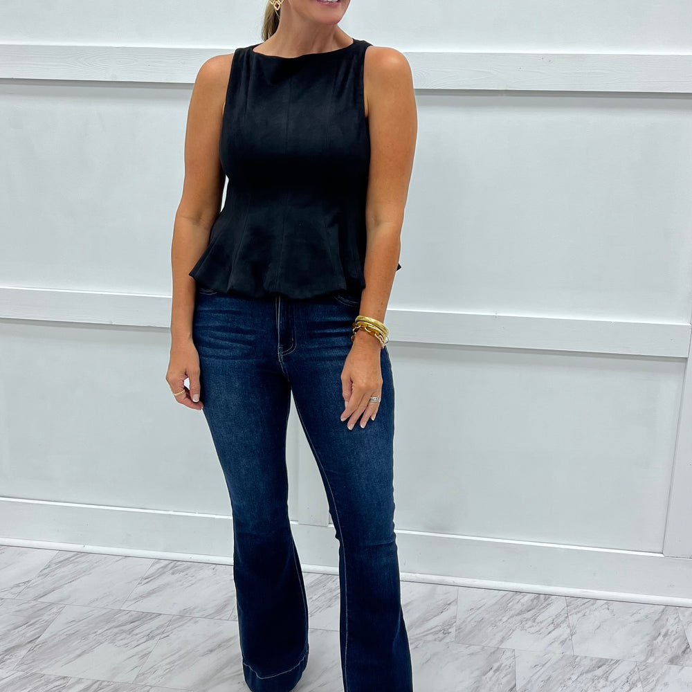 
                  
                    Saylor Suede Top (Black)
                  
                