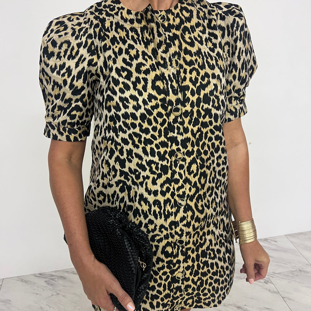 Tierney Taupe Leopard Dress