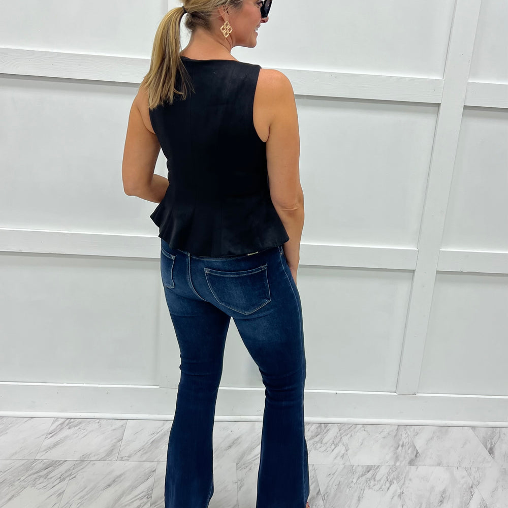 
                  
                    Saylor Suede Top (Black)
                  
                