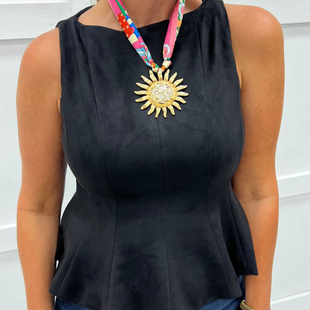 Sunbeam Scarf Necklace