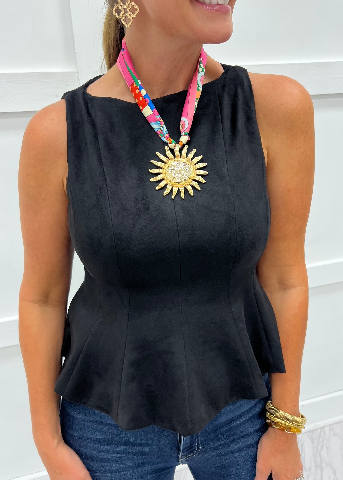 Sunbeam Scarf Necklace