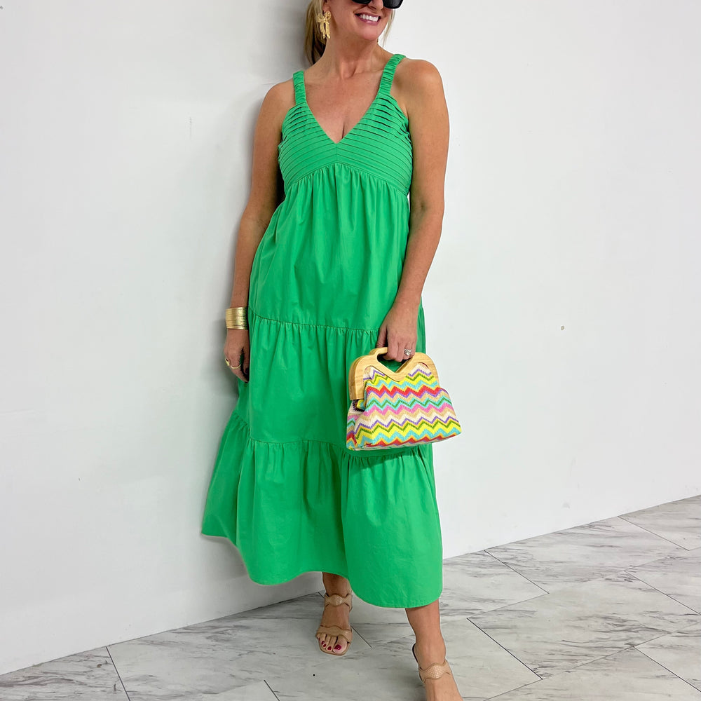 Newport Green Maxi Dress