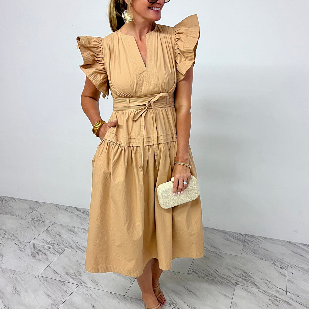 
                      
                        The Preston Dress (Tan) - FINAL SALE
                      
                    