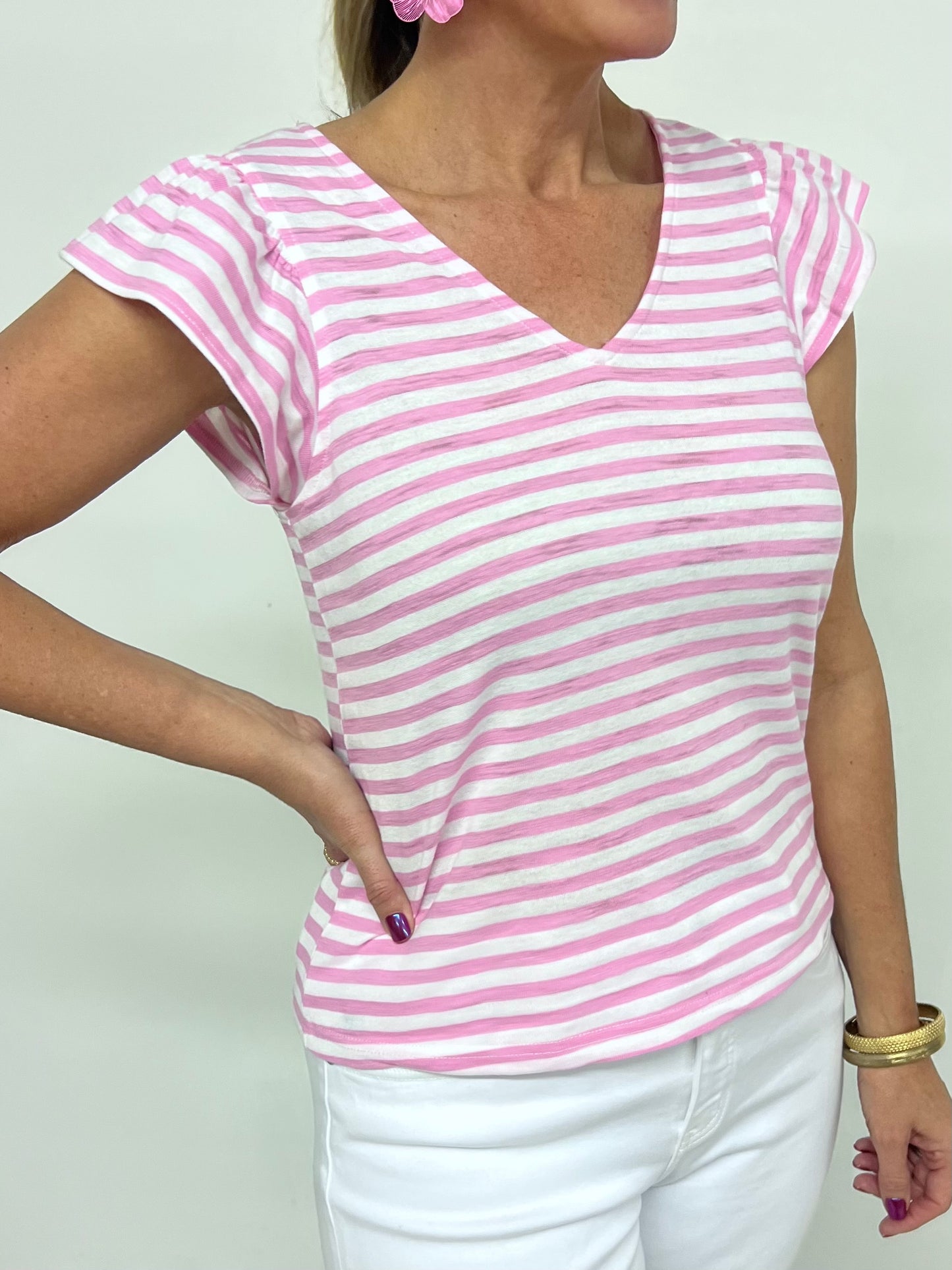 Delilah Pink Stripe Top