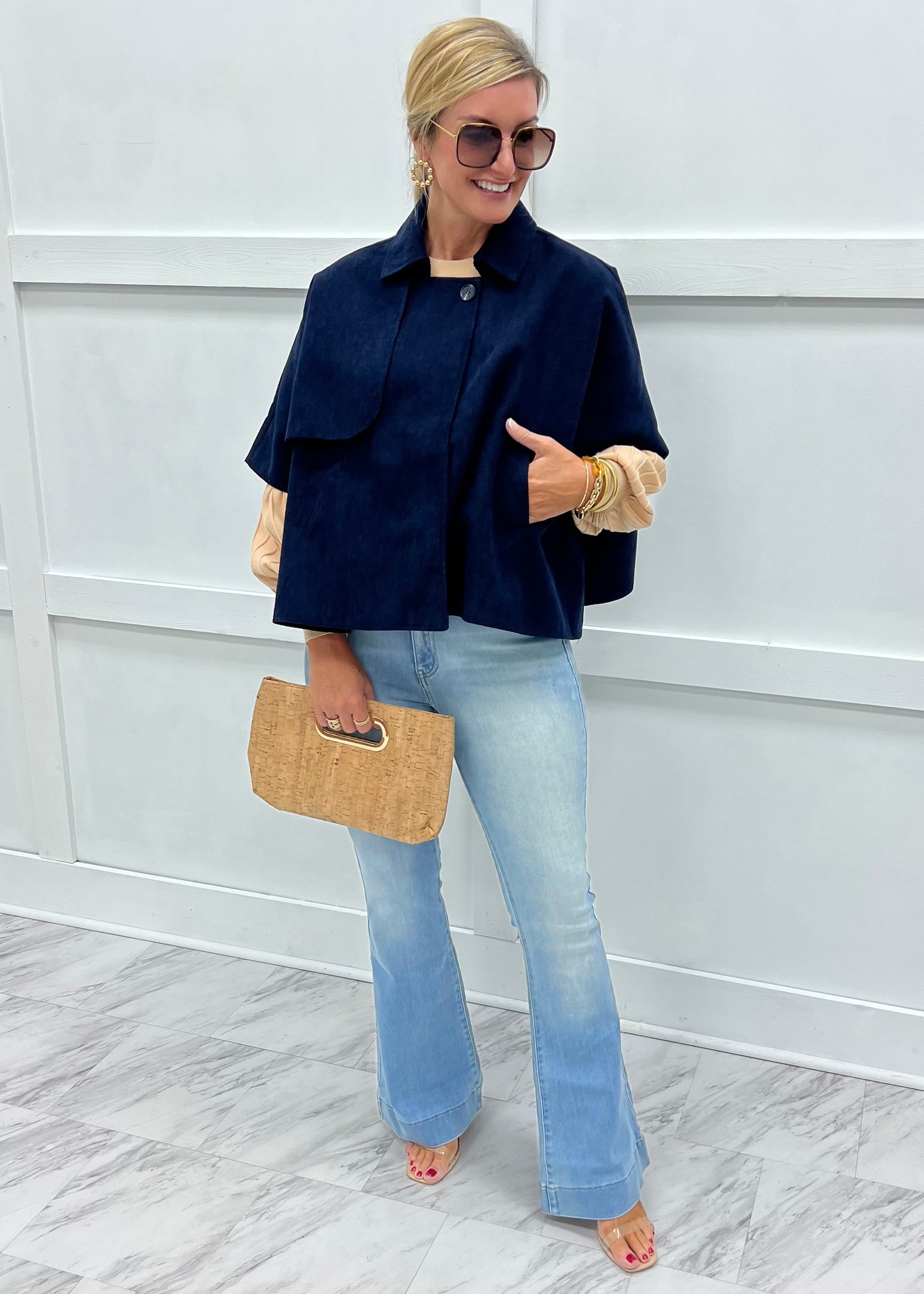 Uptown Corduroy Cape