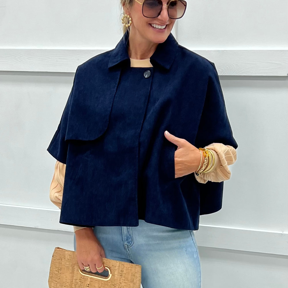 
                  
                    Uptown Corduroy Cape
                  
                