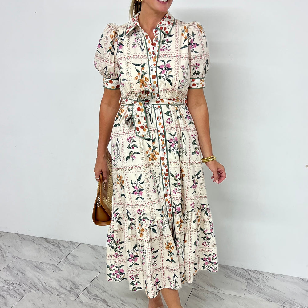 Wildflower Whimsy Midi Dress