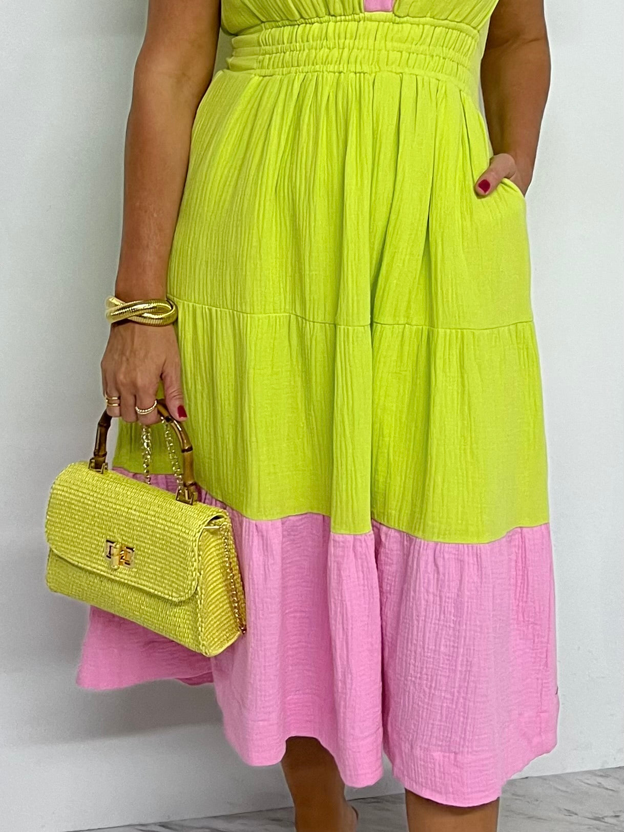 Citrus In The Shade Midi Dress - FINAL SALE