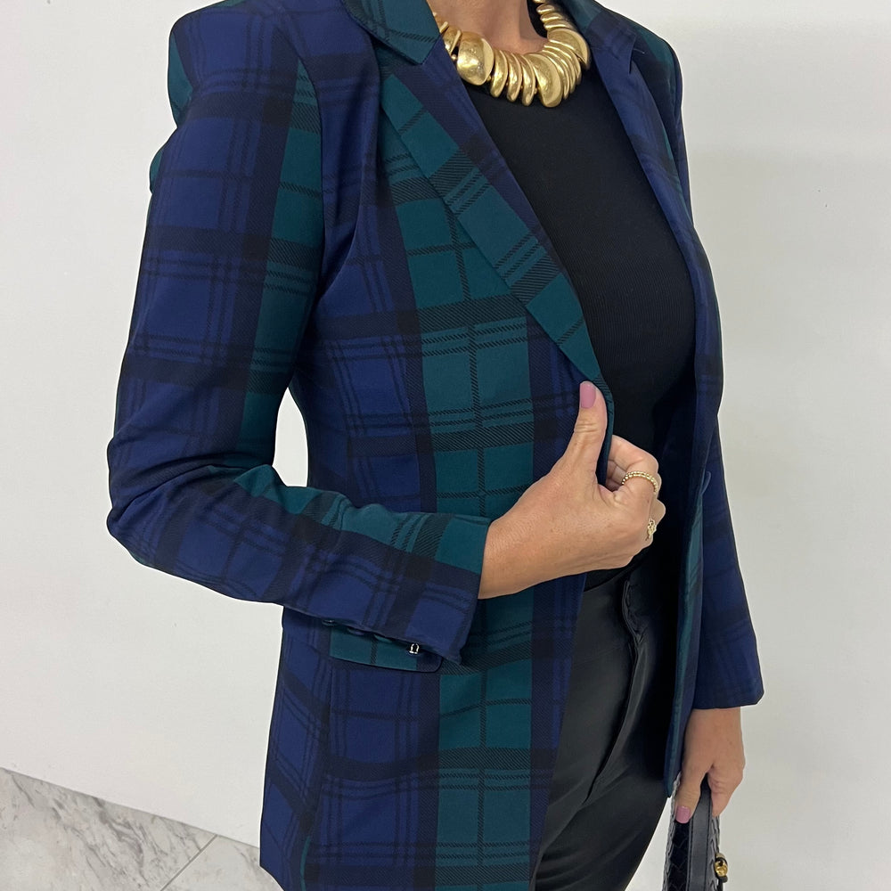 Evergreen Plaid Blazer