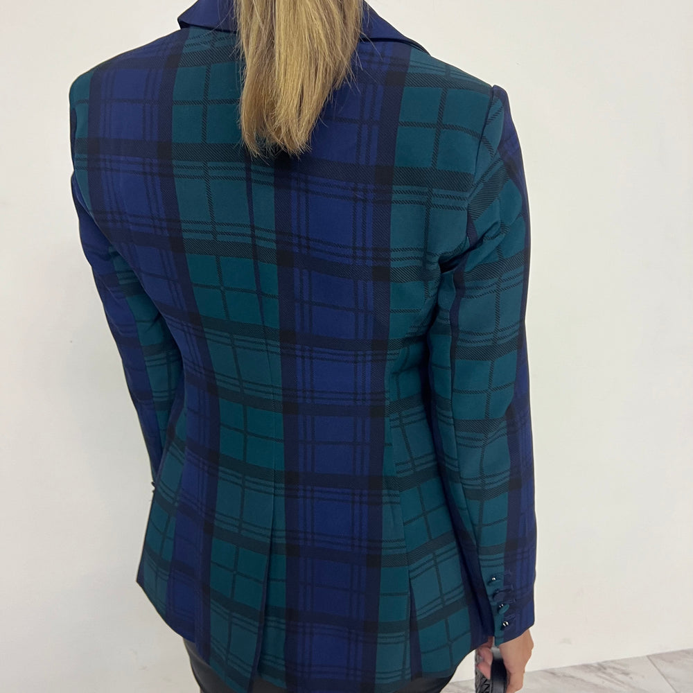 
                  
                    Evergreen Plaid Blazer
                  
                