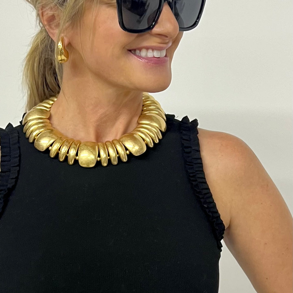 Kevyn Gold Statement Necklace