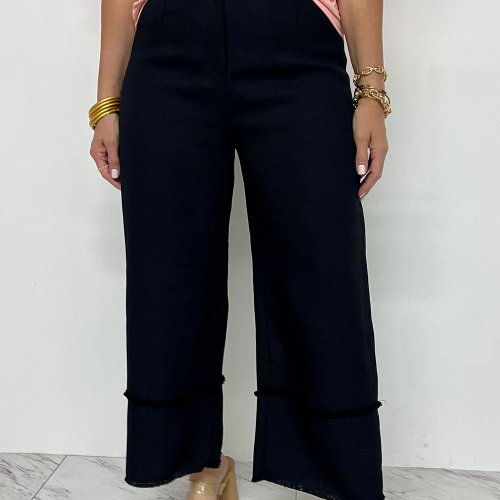 Evie Crop Pants (Black) - FINAL SALE