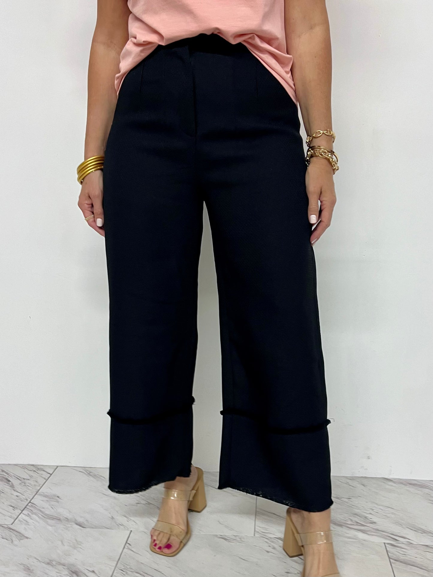 Evie Crop Pants (Black) - FINAL SALE