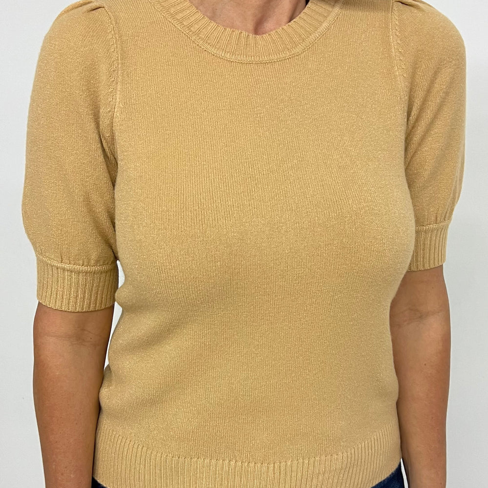 
                      
                        Hazel Camel Short Sleeve Sweater
                      
                    