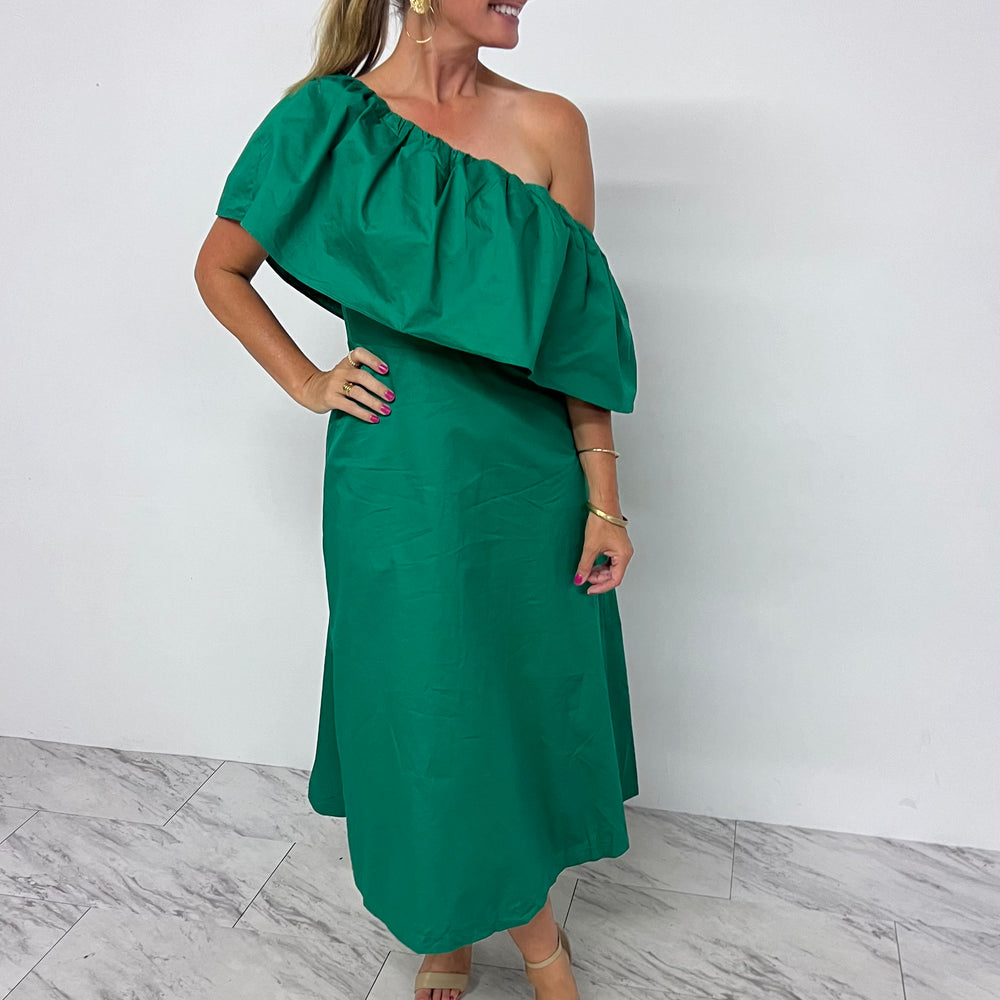 Galavant Green Midi Dress