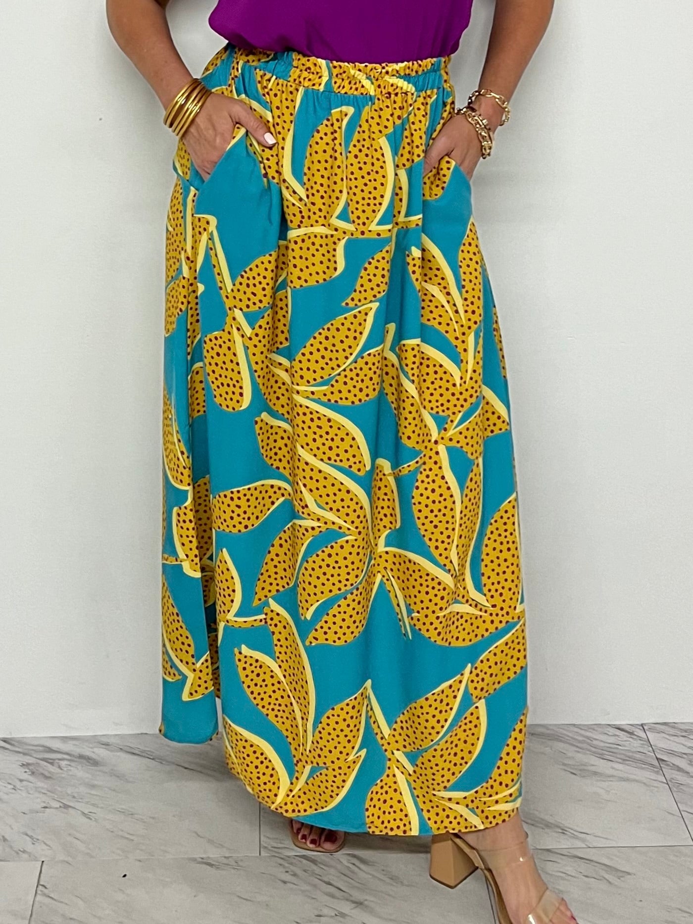 Ashley Print Maxi Skirt - FINAL SALE