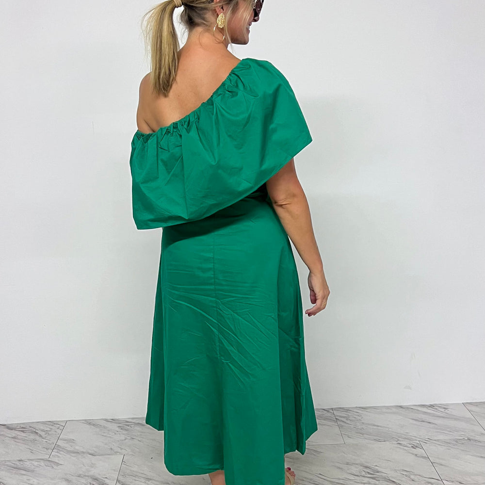 
                  
                    Galavant Green Midi Dress
                  
                