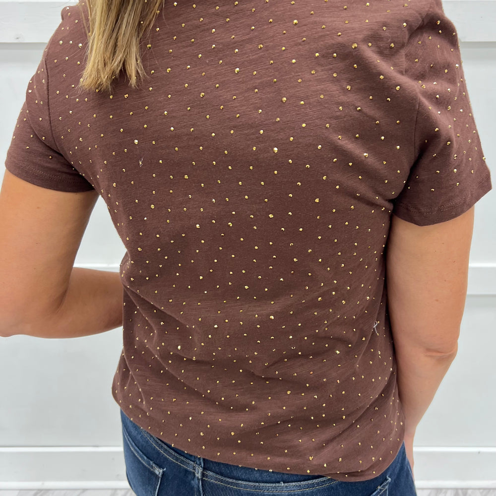 
                  
                    Sophia Studded Top (Chocolate)
                  
                