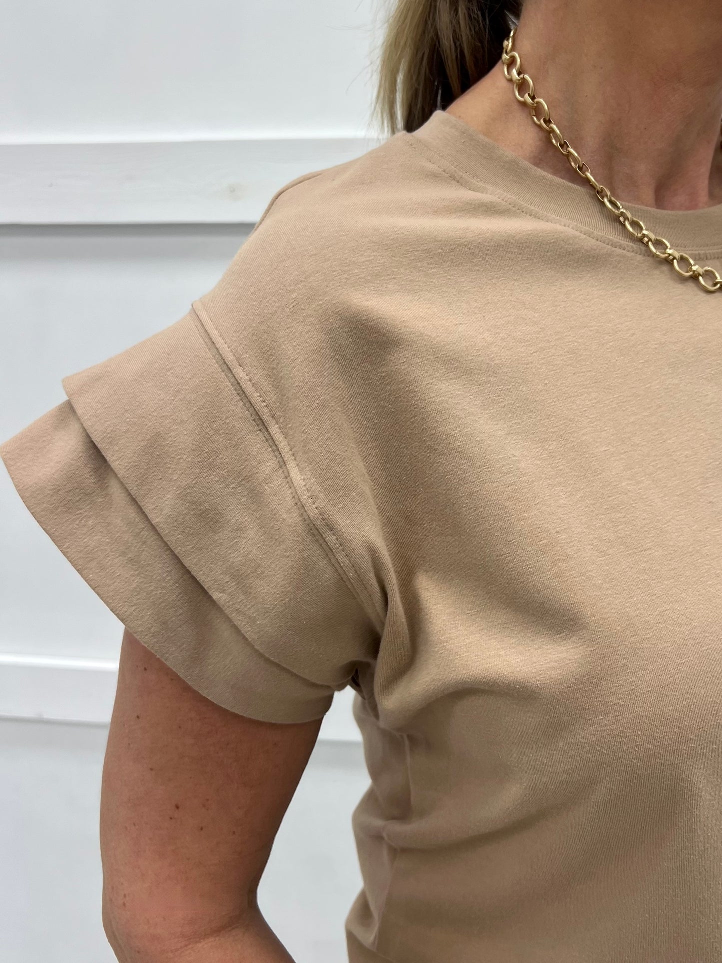 Hayes Short Sleeve Top (Mocha)