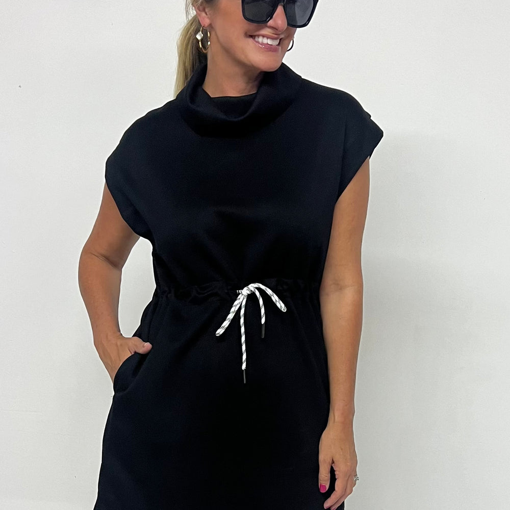 
                      
                        Ryder Black Drawstring Waist Dress
                      
                    