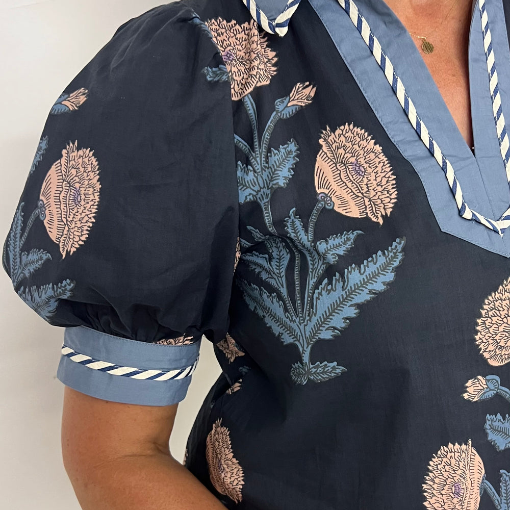 
                  
                    Fallon Flower + Stripe Top
                  
                