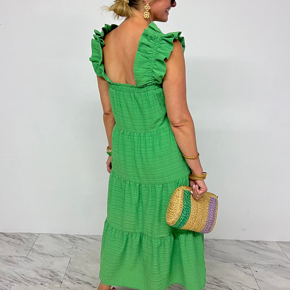 
                      
                        Tylee Textured Maxi Dress (Green)
                      
                    