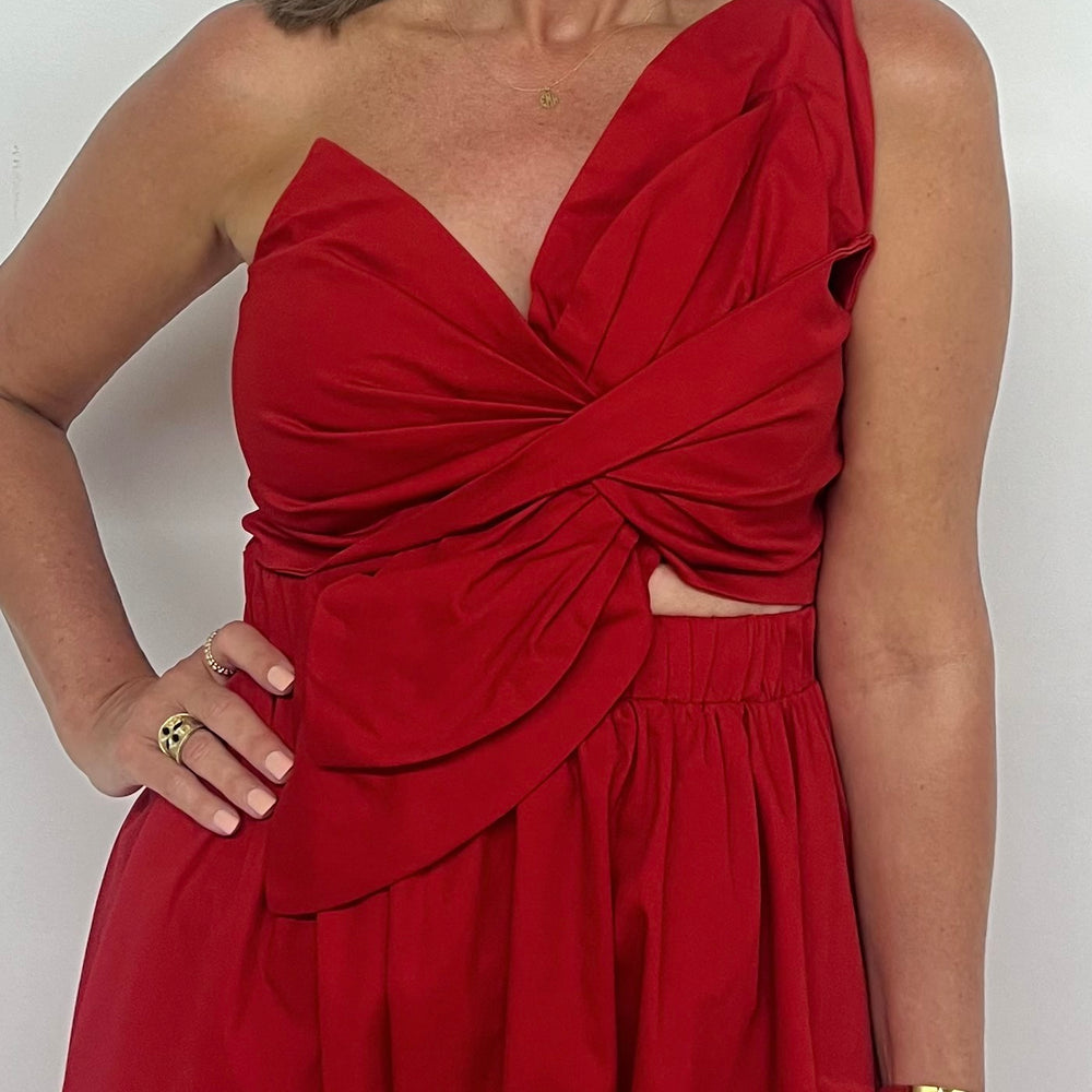 
                  
                    Kazia Bow Midi Dress (Red)
                  
                
