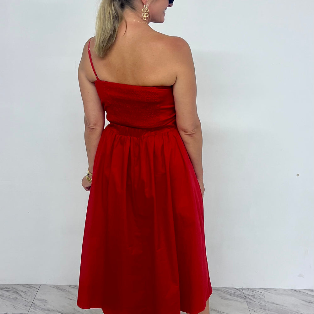 
                  
                    Kazia Bow Midi Dress (Red)
                  
                