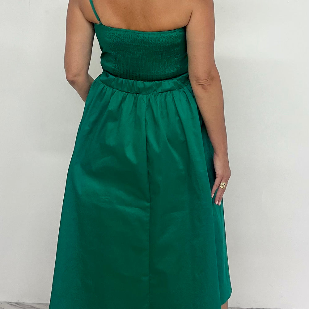 
                  
                    Kazia Bow Midi Dress (Green)
                  
                