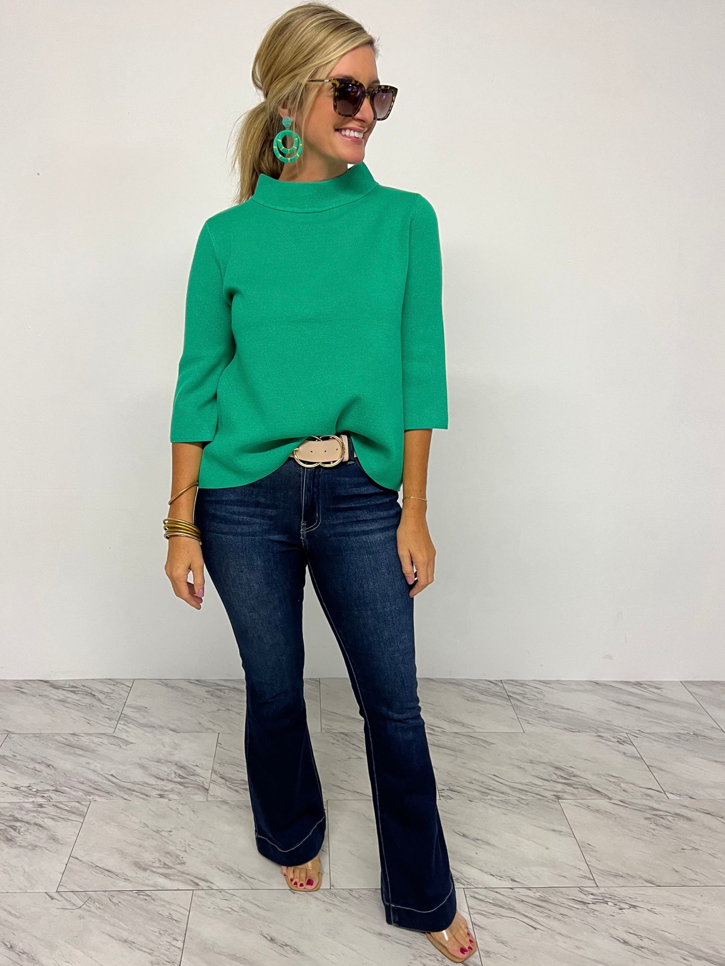 Estelle Kelly Green Sweater