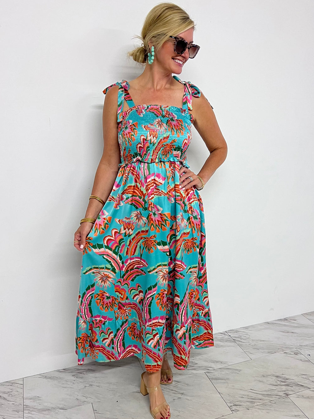 Honolulu Smocked Maxi Dress