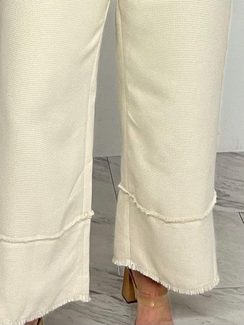 Evie Crop Pants (Beige) - FINAL SALE