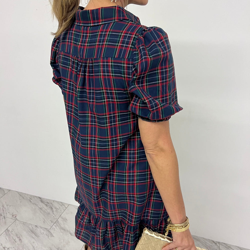 
                  
                    Under The Mistletoe Plaid Dress
                  
                