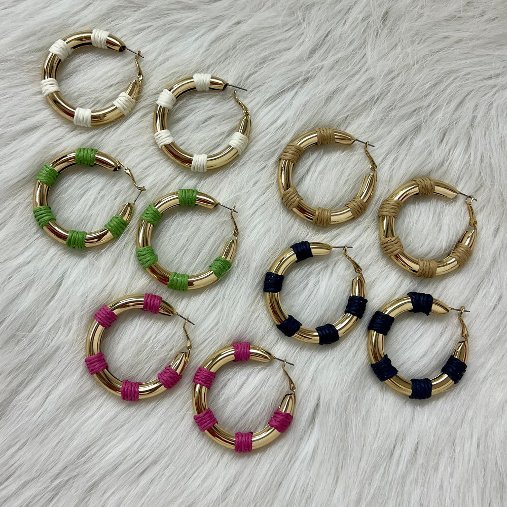 Nova Gold + Color Hoop Earring