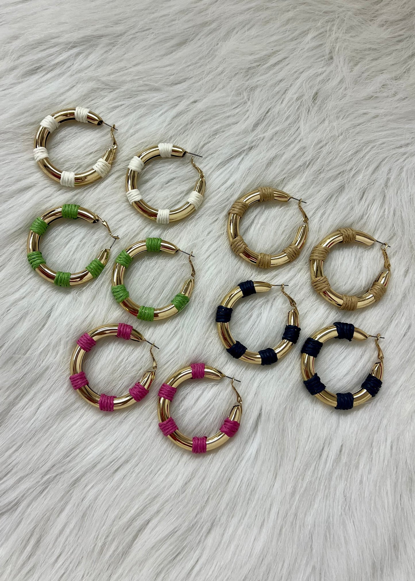 Nova Gold + Color Hoop Earring