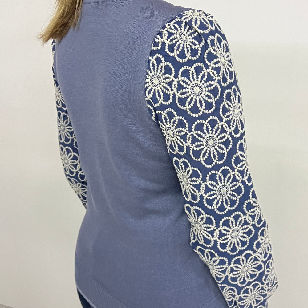 
                      
                        Autumn Flower Blue Sweater - FINAL SALE
                      
                    