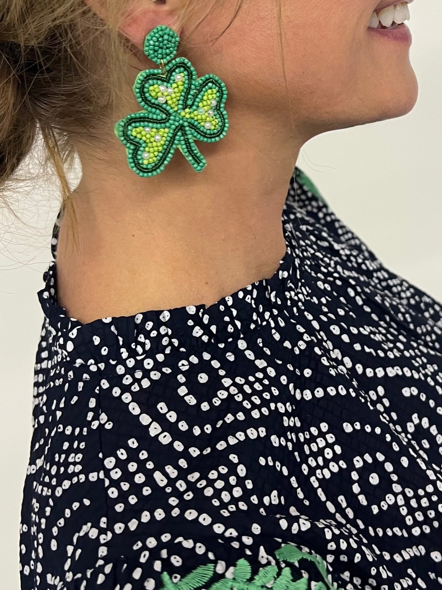 Lucky Girl Beaded Earrings