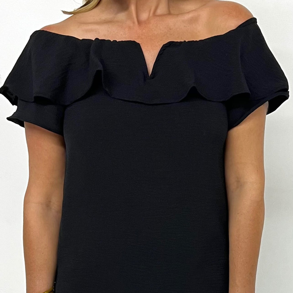 
                  
                    Nadia Off The Shoulder Top (Black)
                  
                